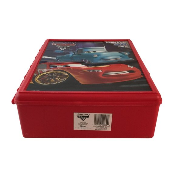 Disney Pixar Cars Movie Red Storage Case Carrier Holds Up To 50 Cars (#2) - Picture 6 of 10